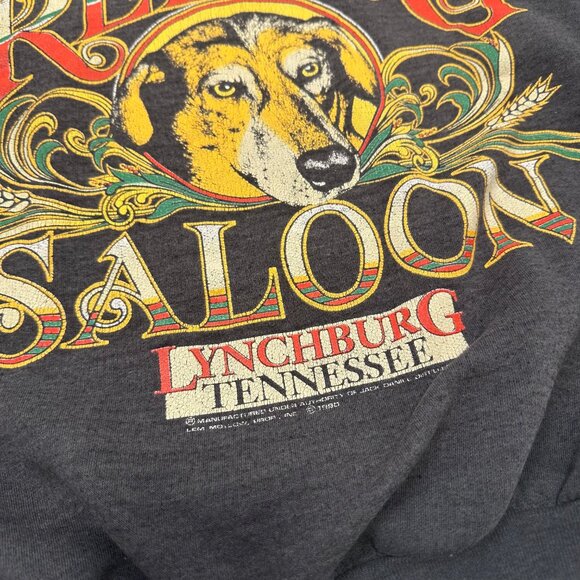 1990 Jack Daniels Red Dog Saloon Faded Crewneck L - Picture 3 of 5